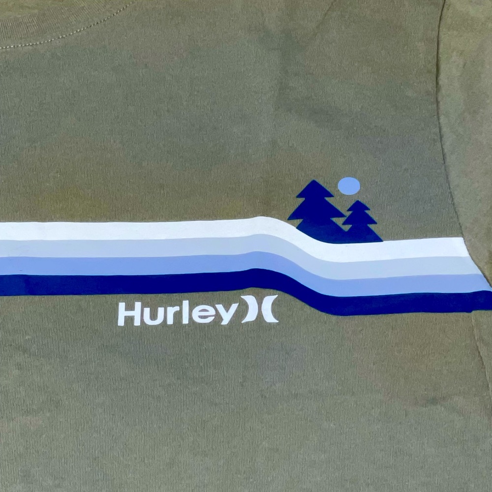Hurley Stripe Forest Tee - Size XL
